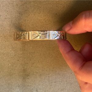 Mimosa Handcrafted Bronze Acadian Flag Cuff